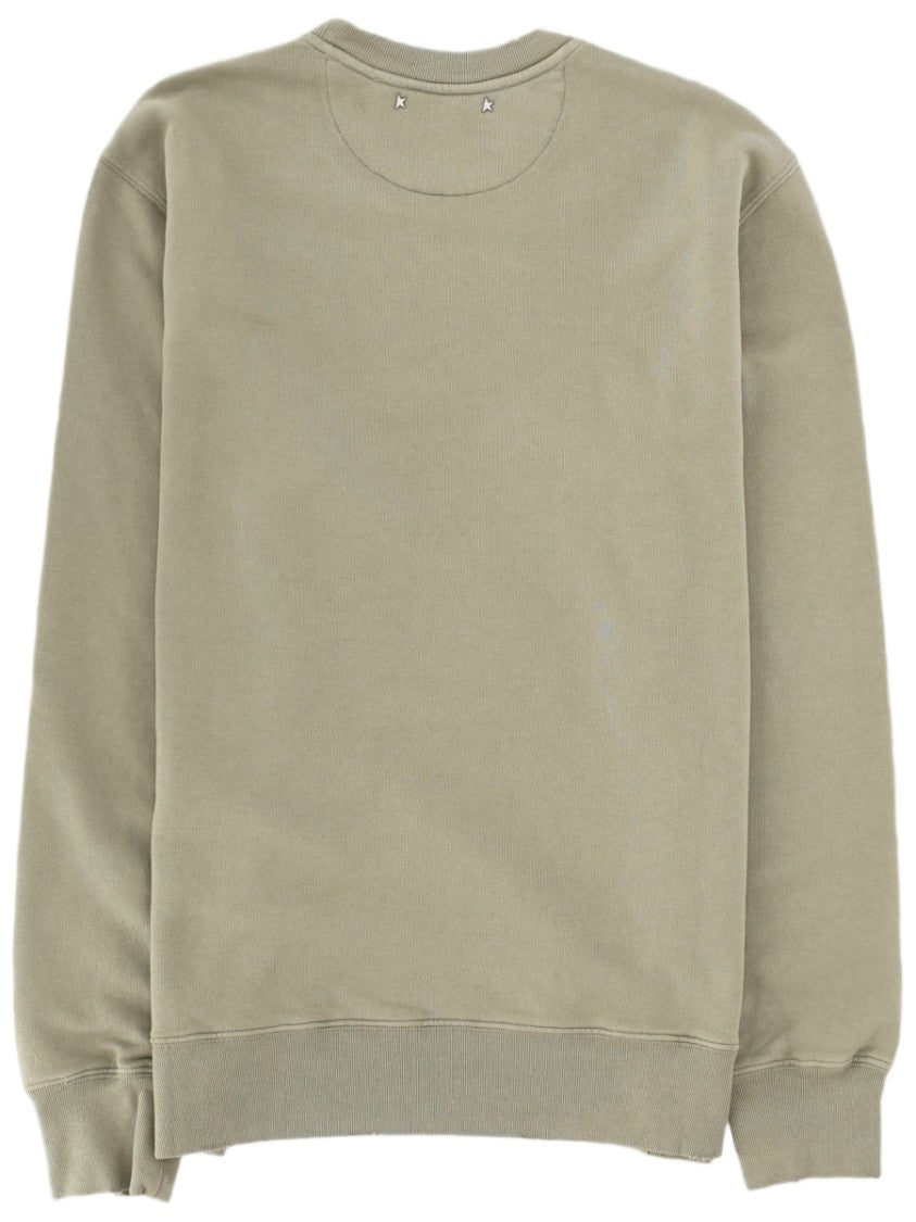Golden Goose Collegiate Print Regular Fit Cotton Sweatshirt