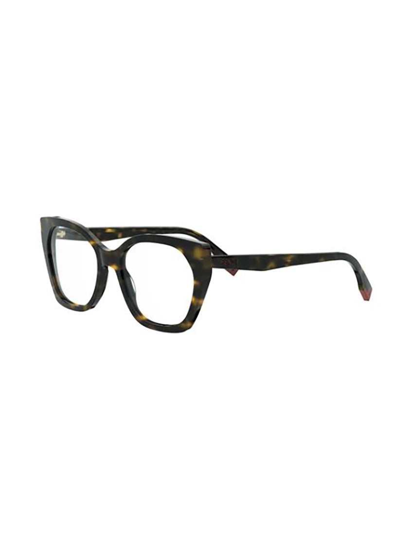 Fendi Brown Fe50136i Bold Cat-Eye Frames