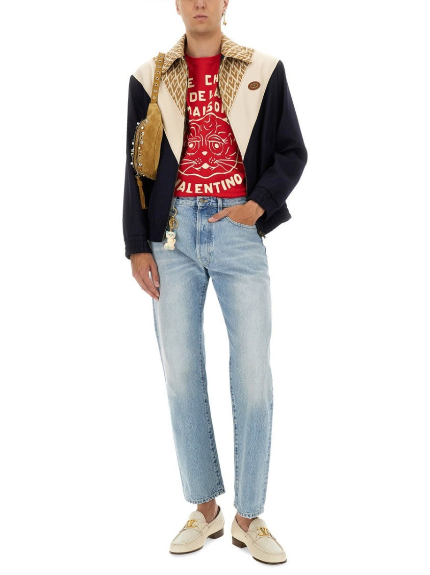 Valentino "Chat De La Maison" Print T-Shirt