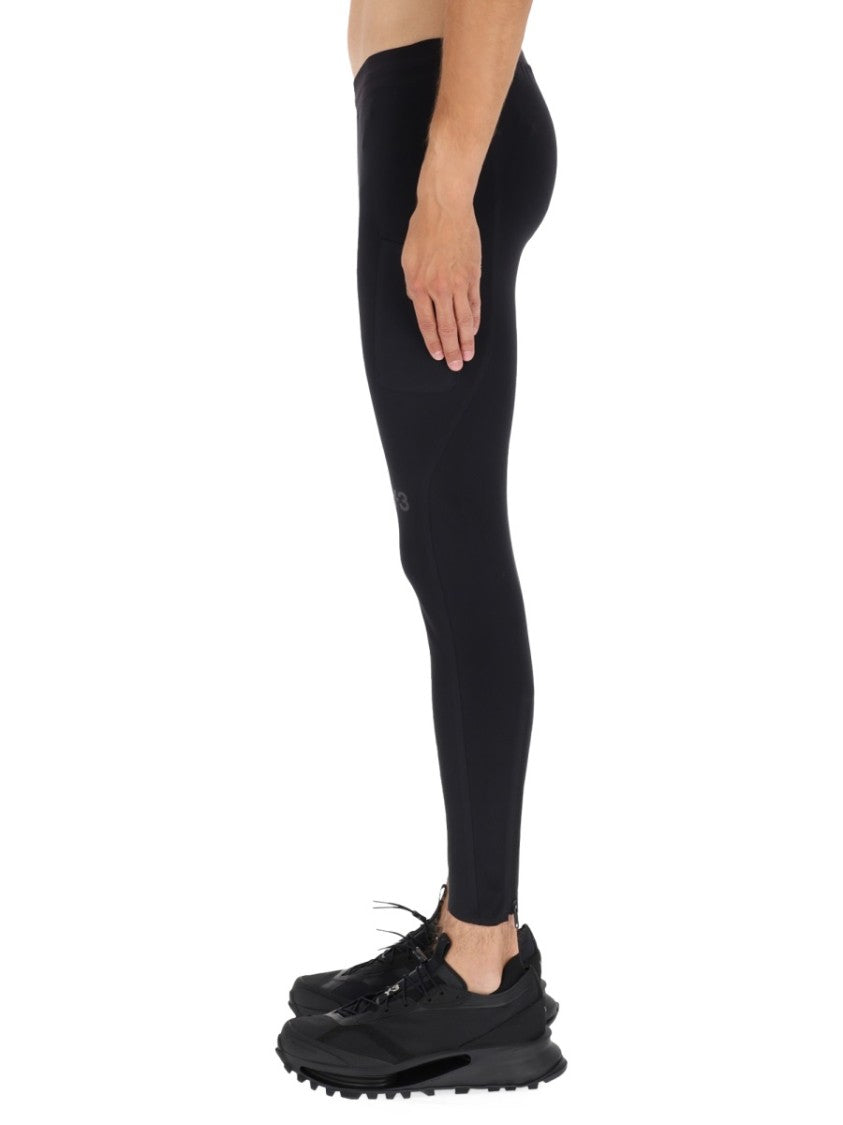 Y-3 Slim Fit Athletic Pants With Tapered Design And Zippered Hem