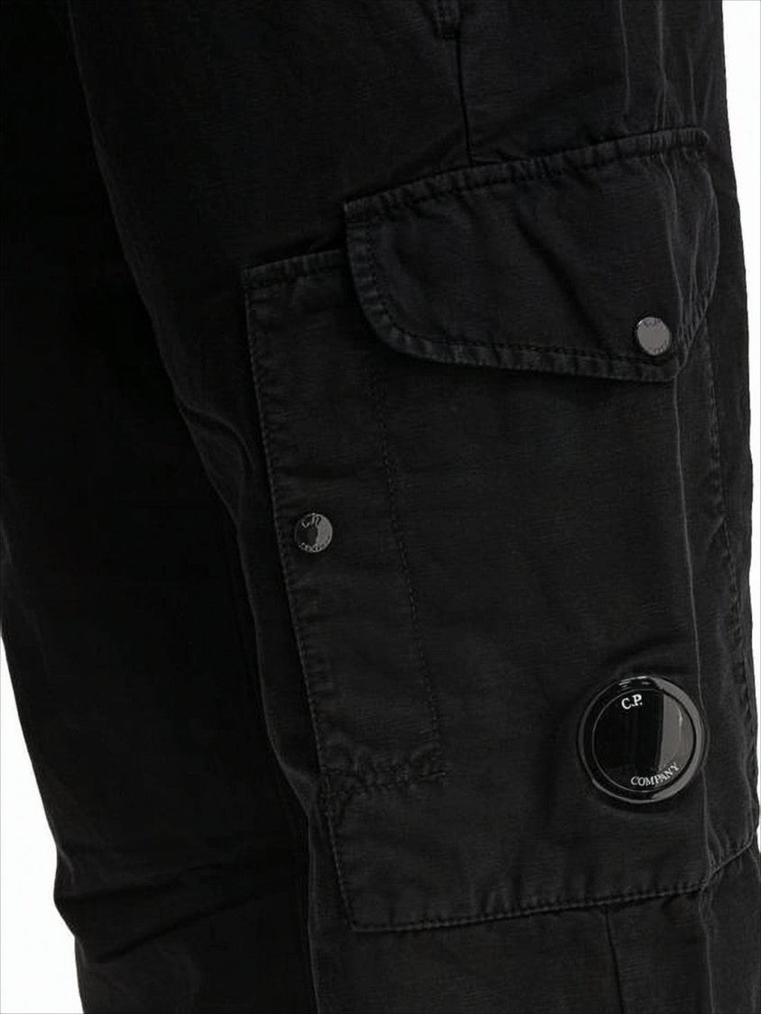 C.P. Company Relaxed Fit Straight Pants With Cargo Pocket Detail