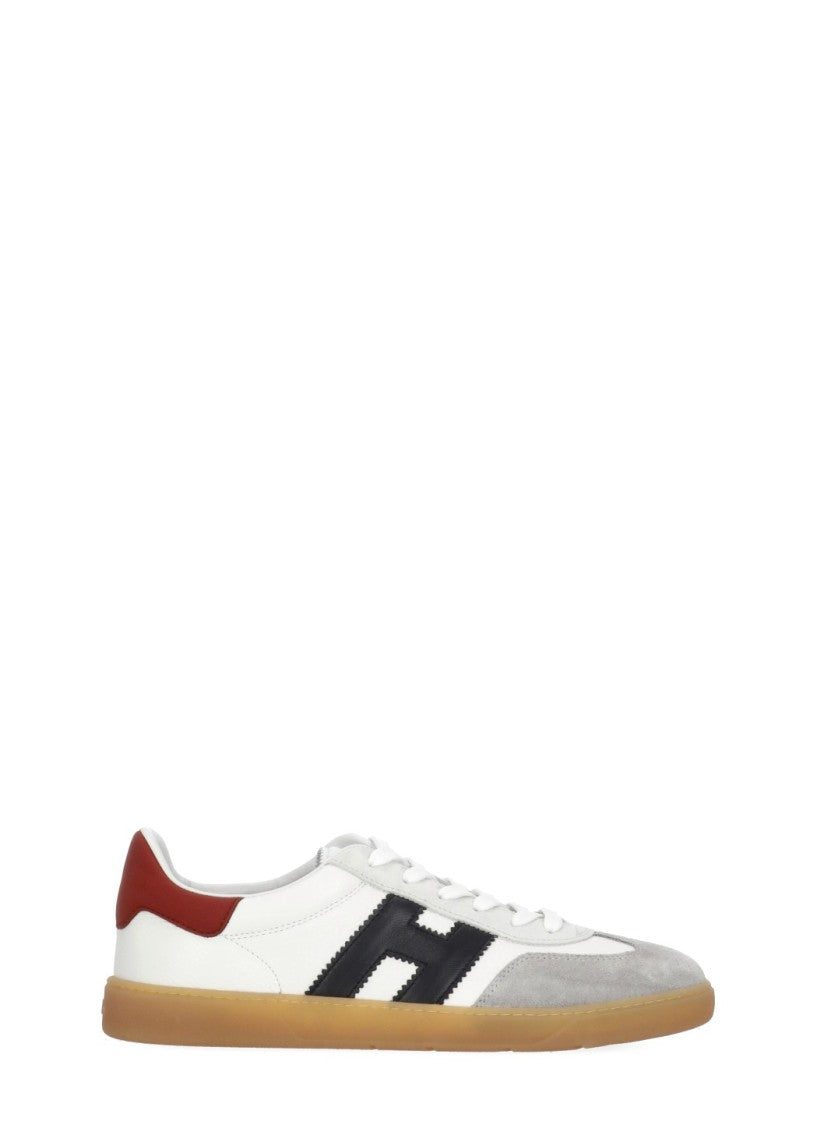 Hogan White Cool Suede-Blend Sneakers