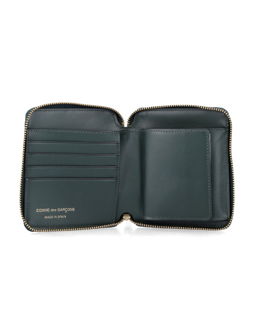 Comme Des Garçons Smooth Leather Zip-Around Vertical Wallet