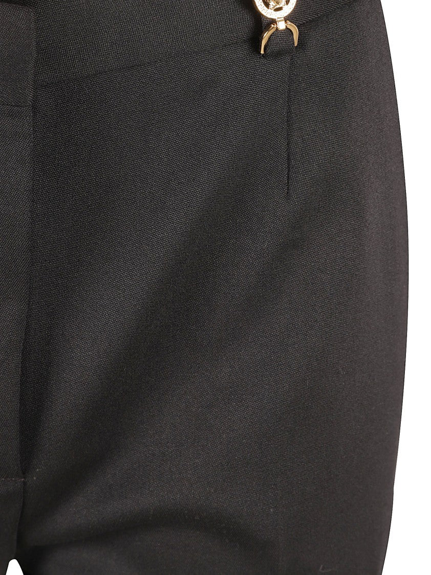 Versace Black Trousers With Concealed Zip