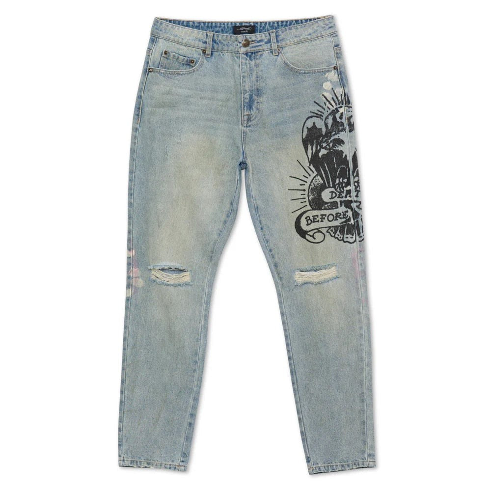 Ed Hardy Eagle Slim Taper Jean - Mehd8301-1