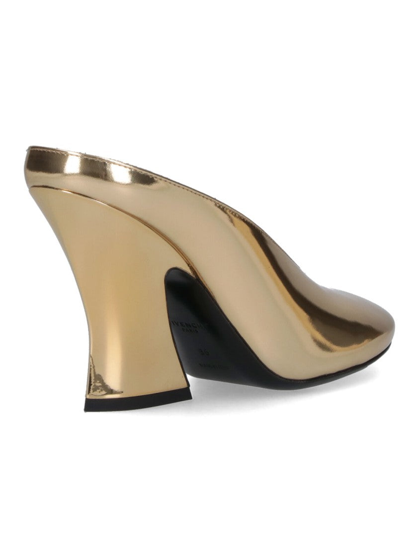 Givenchy Pointed Toe Golden Mule