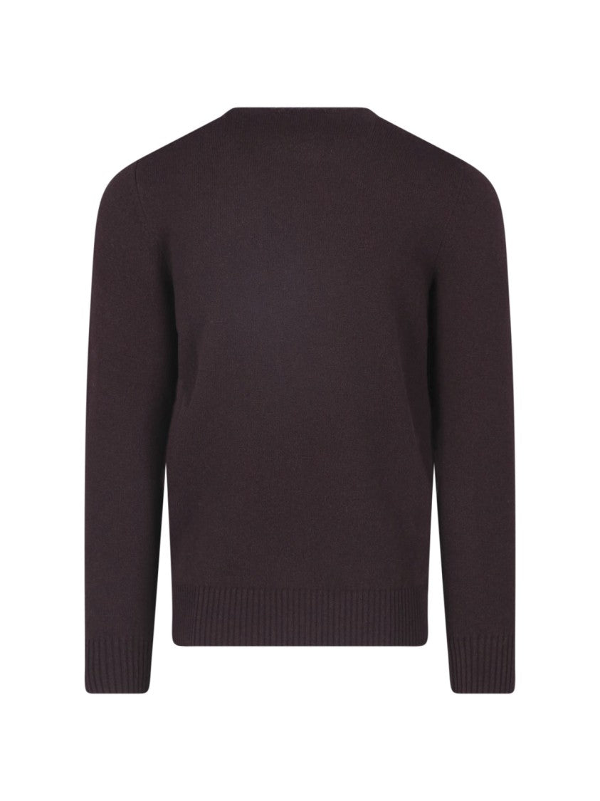 Drumohr Brown Cashmere Crewneck Sweater