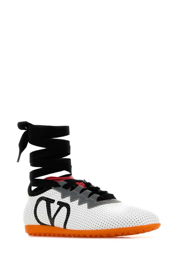 Valentino Garavani White Nappa Leather Chromathon Sneakers