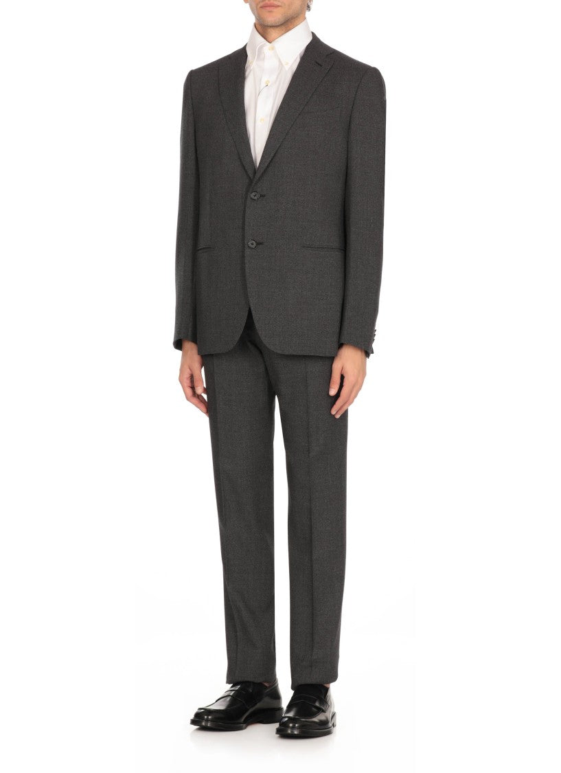 Caruso Grey Wool Suit