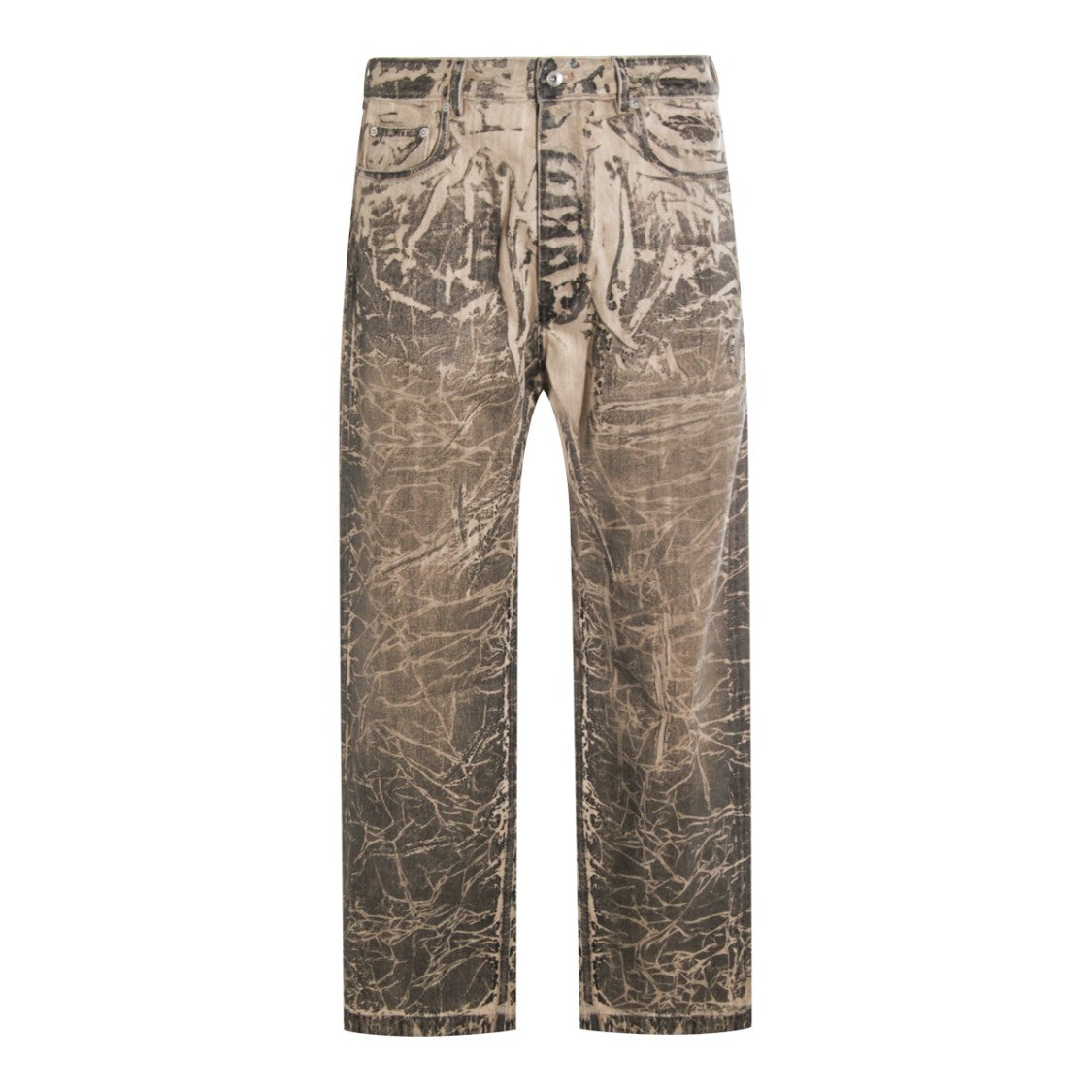 Drkshdw By Rick Owens Washed Black Cotton Geth Jeans