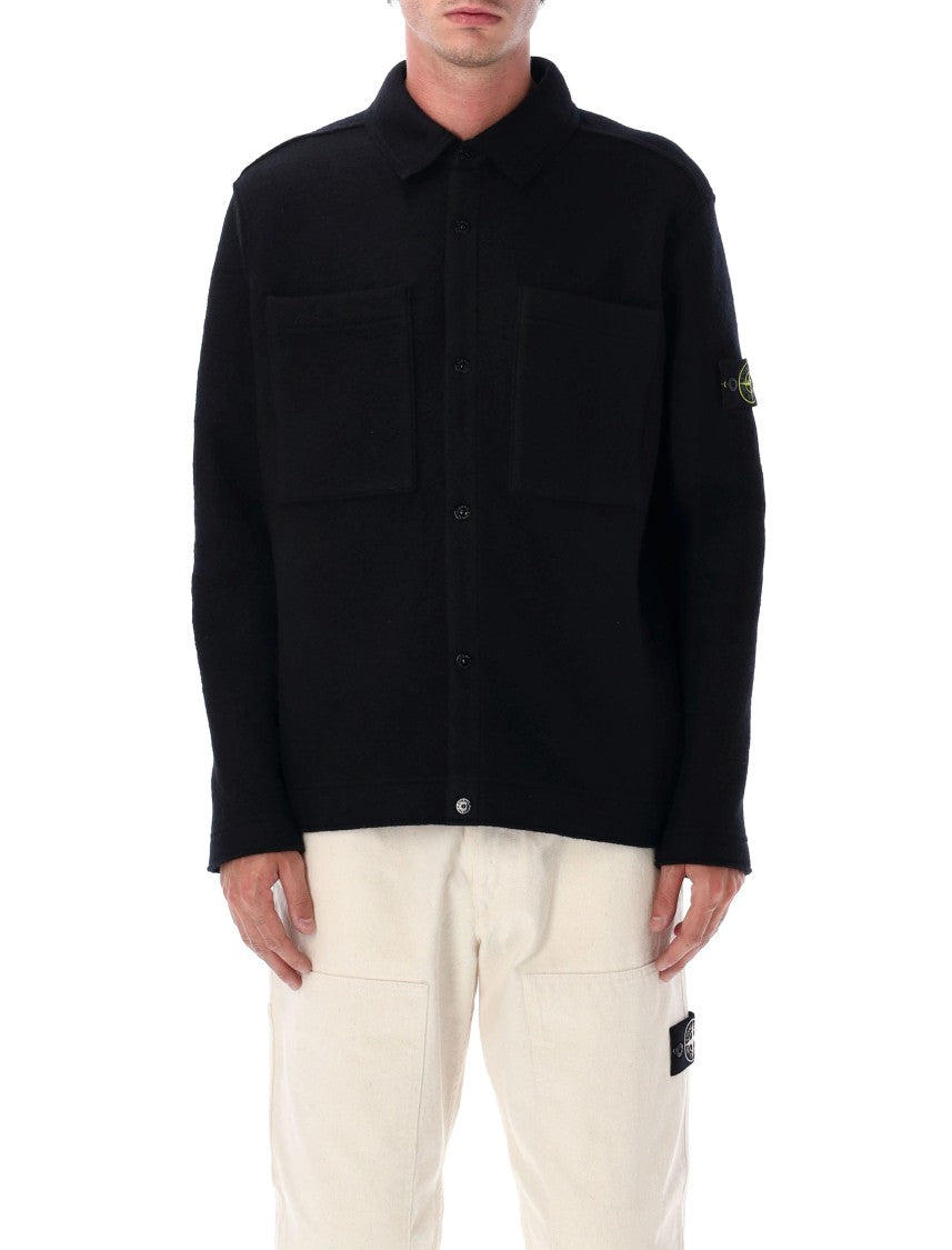Stone Island Felted Wool Overshirt