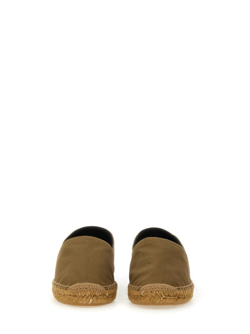 Saint Laurent Gabardine Espadrilles With Jute-Wrapped Sole