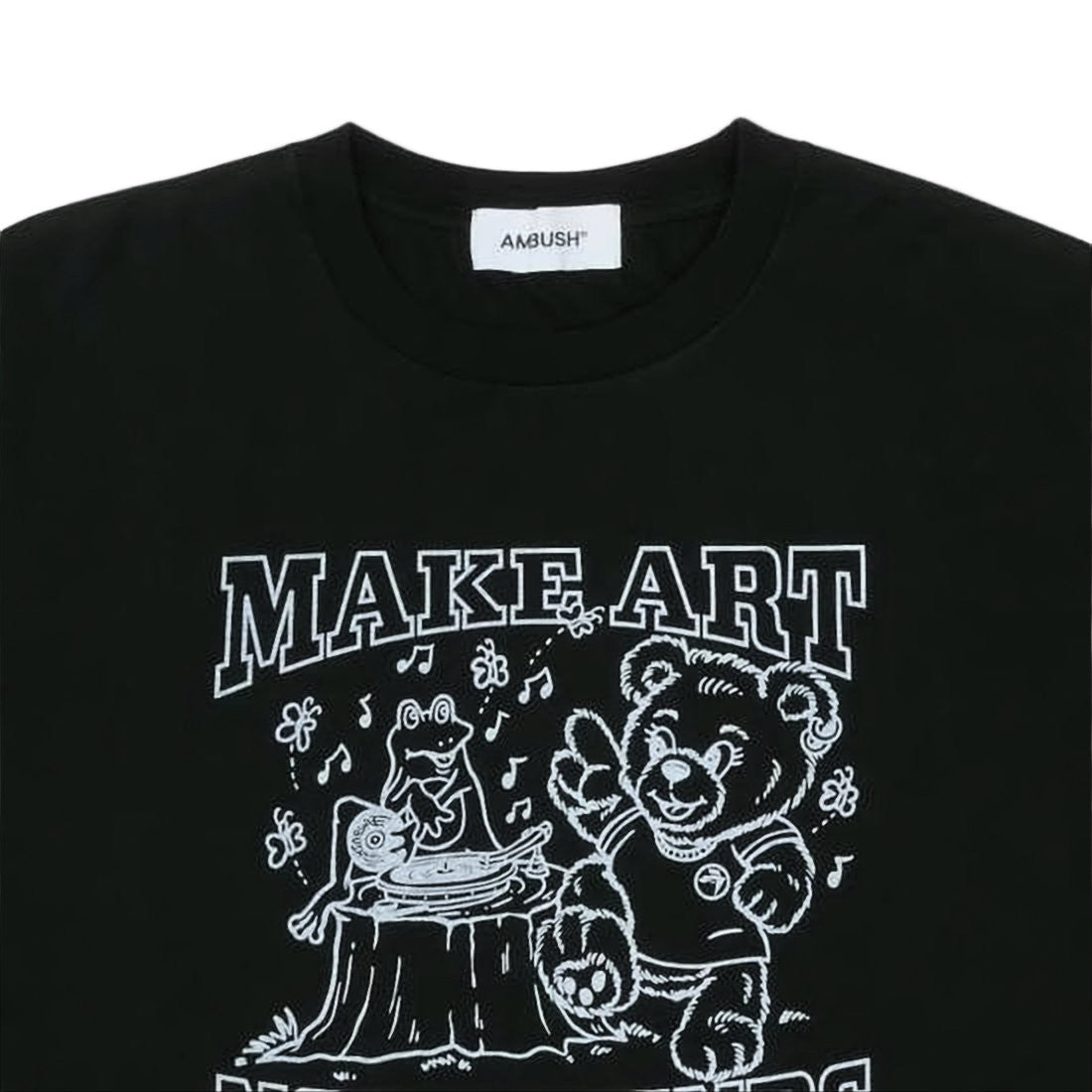 Ambush Playful Graphic Black Cotton T-Shirt