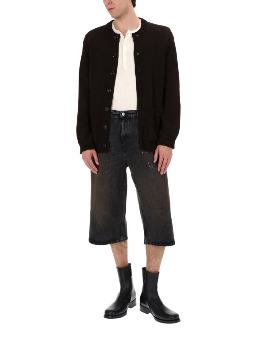 Our Legacy Capri Cut Relaxed Long Denim Shorts