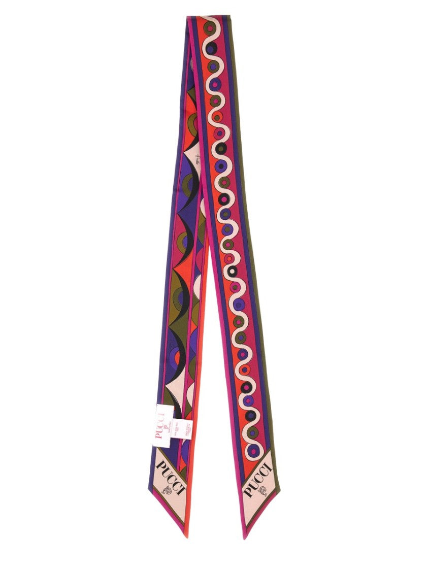 Pucci Iris And Diamond Print Scarf