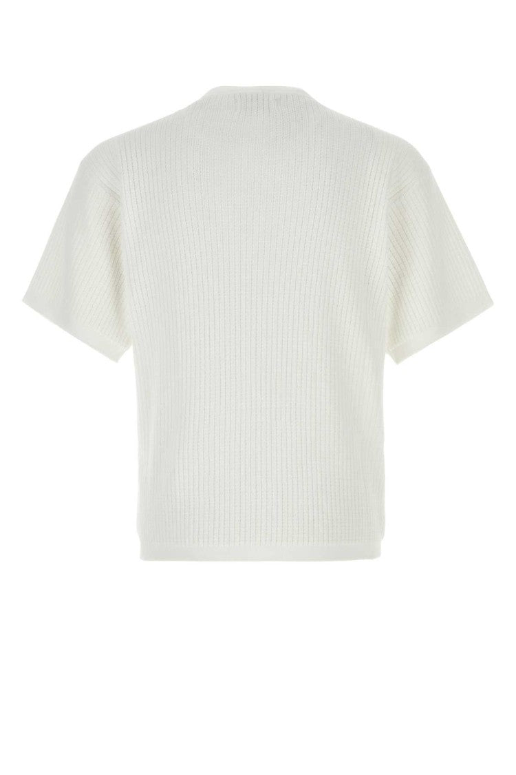 Magliano White Cotton Waffle T-Shirt