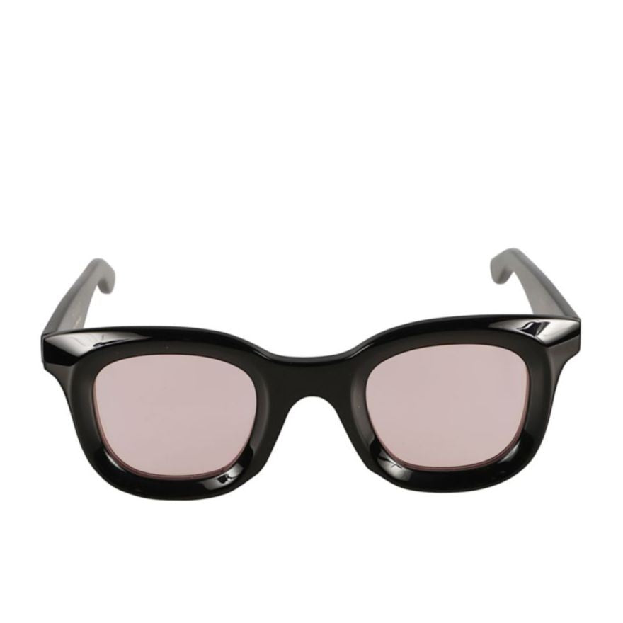 Kador Joya Bold Black Frame Sunglasses With Soft Pink Lenses