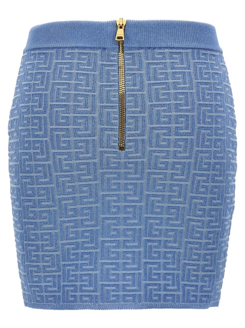 Balmain 'Pb' Mini Skirt