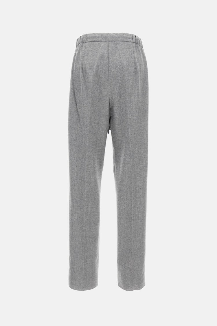 Max Mara Sporty Trousers With Drawstring And Pleated Front
