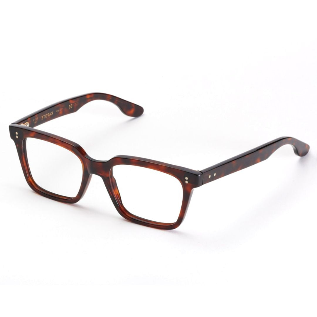 Kador Kapote Tortoiseshell Rectangular Sunglasses With Metallic Accents