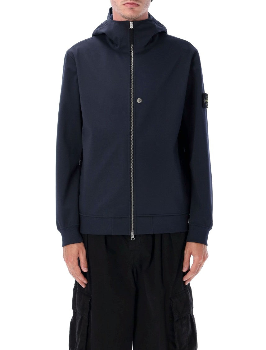 Stone Island Soft Shell-R_E.Dye Technology Light Hooded Jacket