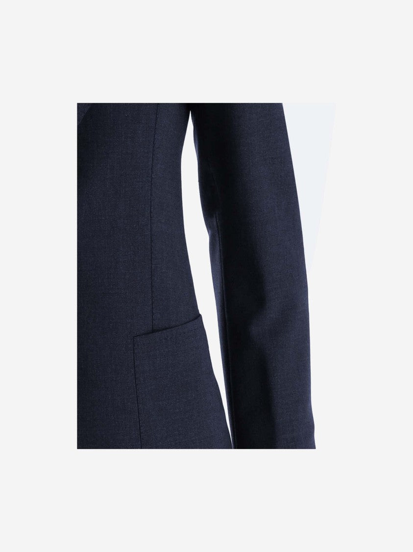 Tagliatore Tailored Stretch Wool Jacket With Pointed Lapels