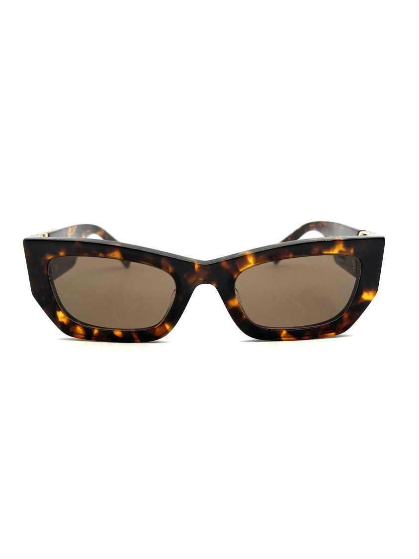 Miu Miu Brown Tortoiseshell Acetate Sunglasses