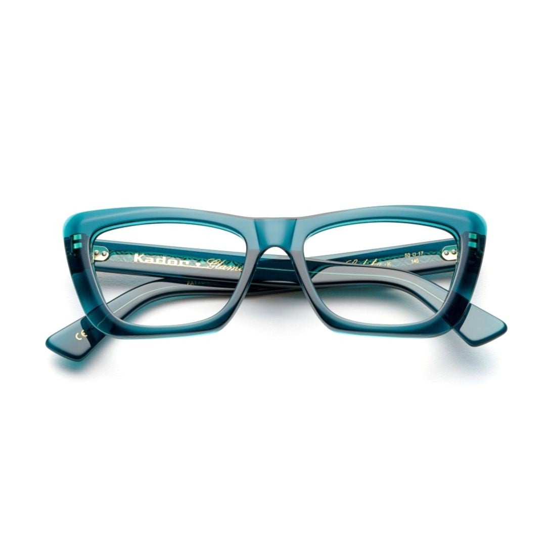 Kador Lolita/K-V Rectangular Gradient Sunglasses With Gold Accents