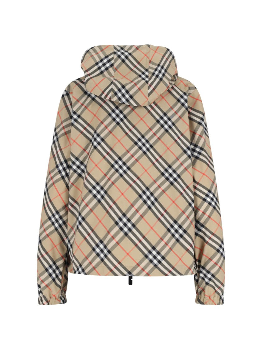 Burberry Check Waterproof Jacket – Beige