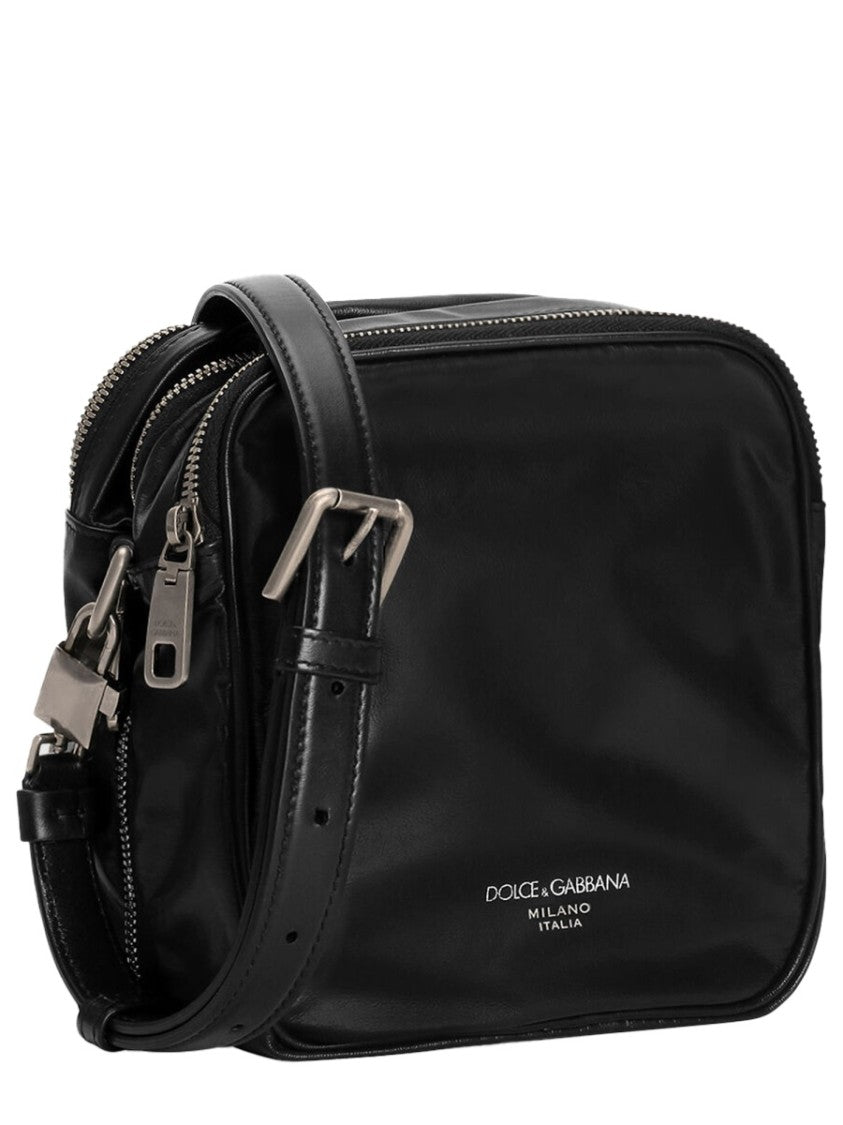 Dolce & Gabbana Glossy Finish Compact Silhouette Shoulder Bag