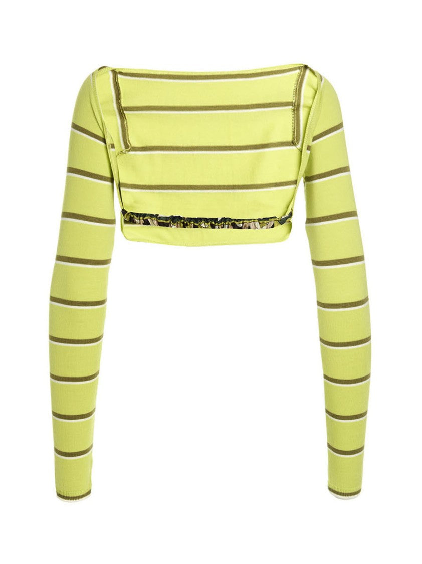 Emilio Pucci Cut-Out Cropped Sweater