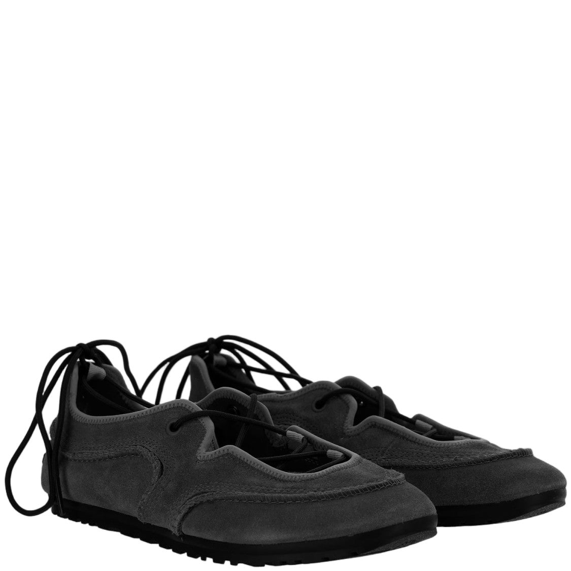 Ugg Black Quill Lace-Up Back Suede Sneakers