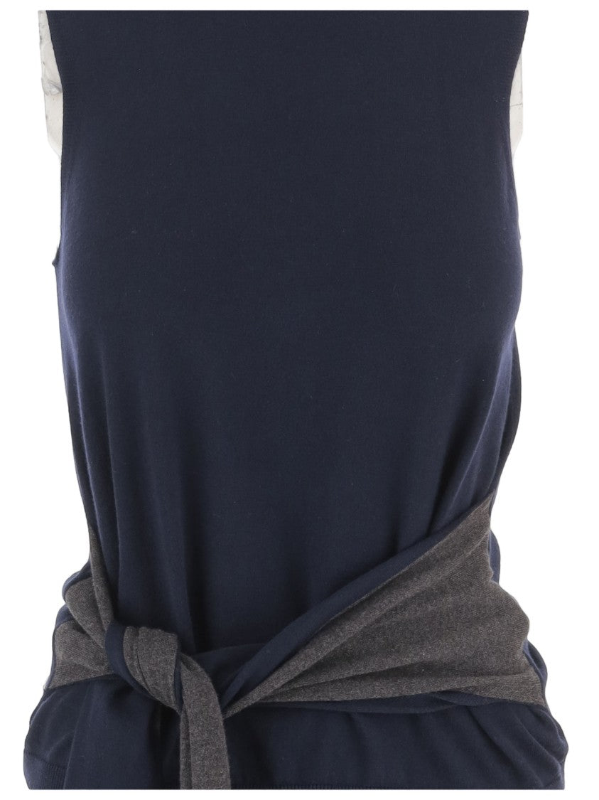 J. W. Anderson Sleeveless Navy Knit Top