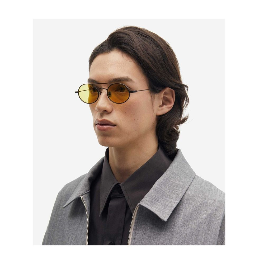 Projekt Produkt P11 Clcc2 Oval-Shaped Matte Black Titanium Sunglasses