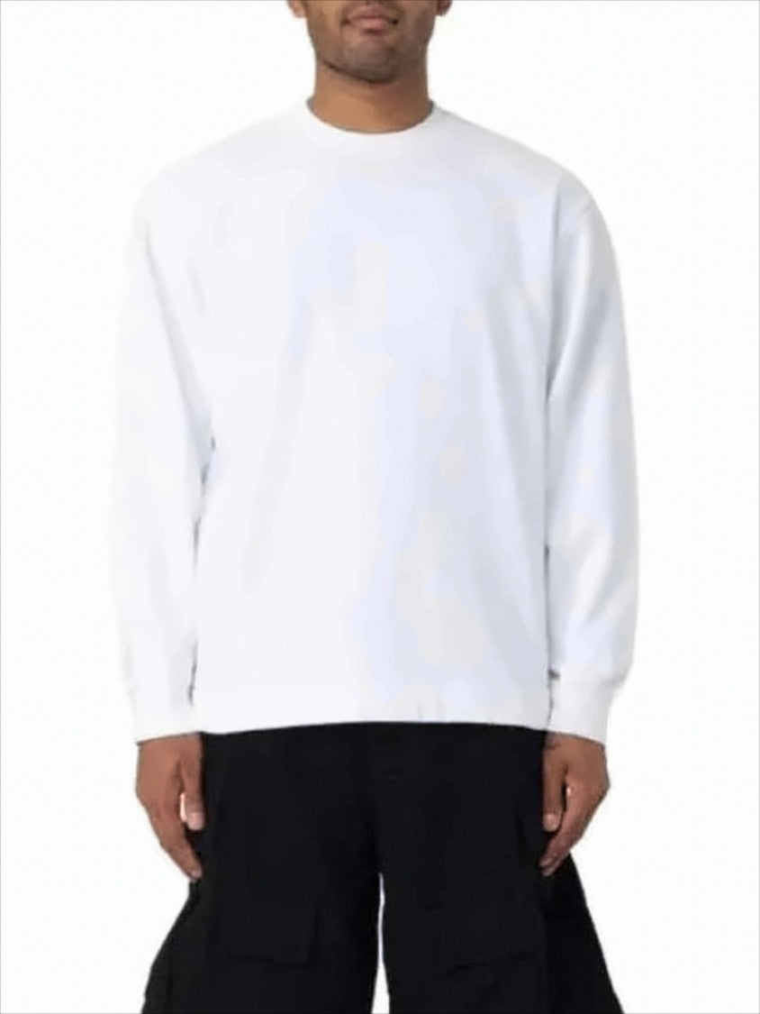 Stone Island Long-Sleeve Cotton Top With Crew Neck