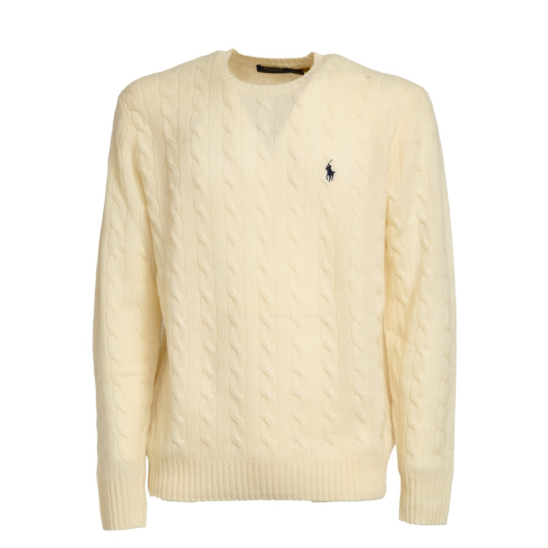 Polo Ralph Lauren Crew Neck Sweater With Cable Knit Design