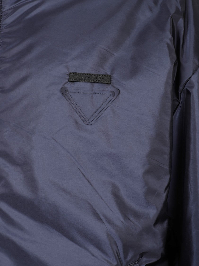 Prada Lightweight Hooded Jacket With Shiny Finish