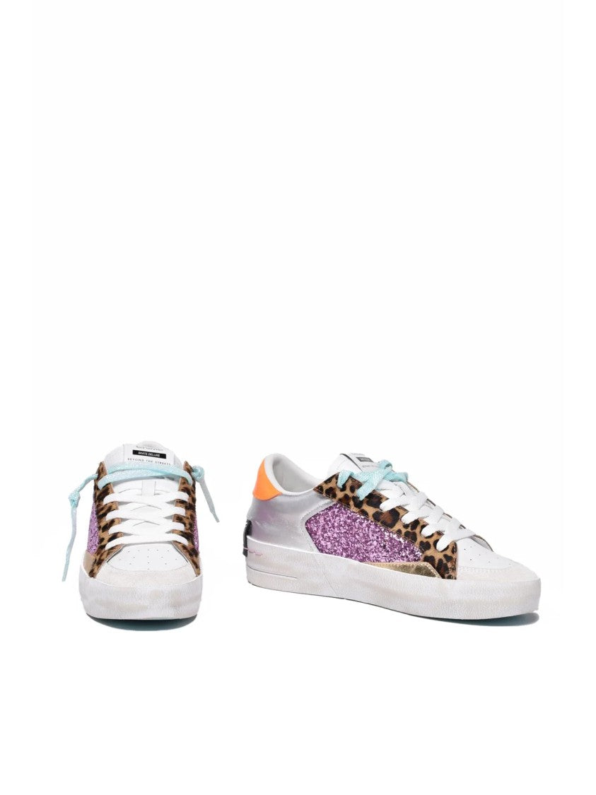 Crime London Multicolor Sk8 Delux Leather Sneakers