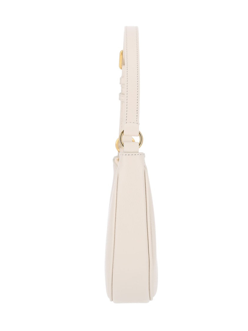 Valentino Garavani White Leather "Vlogo Signature" Mini Hobo Bag