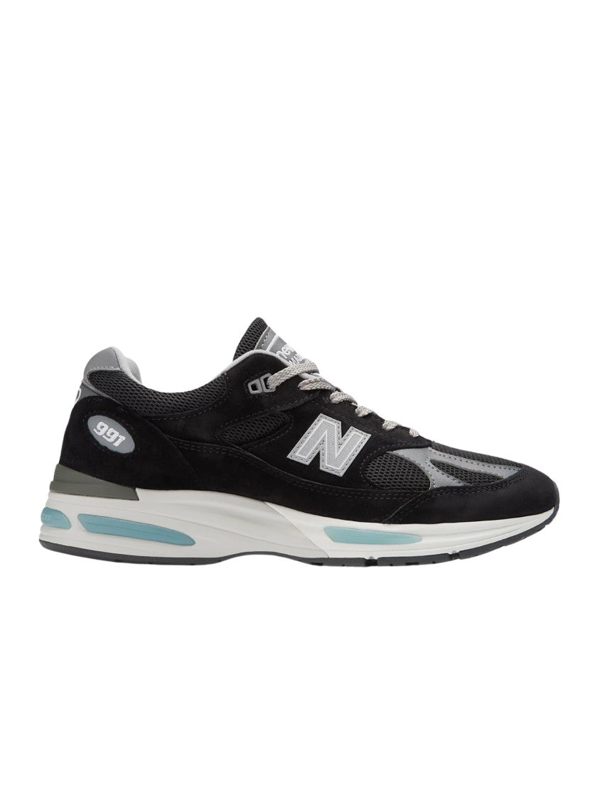 New Balance Mesh And Suede Black Sneakers