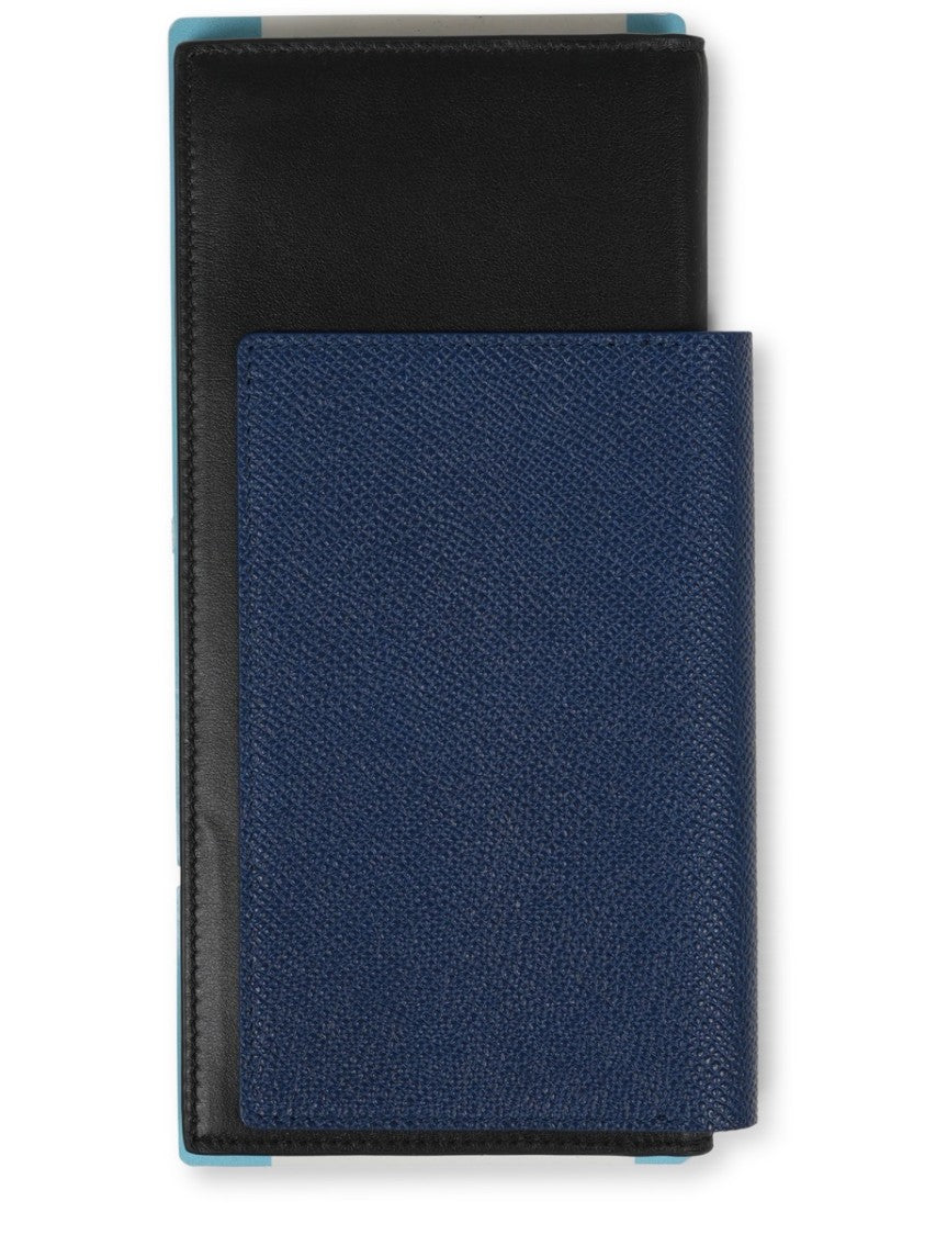 Balenciaga Textured Leather Passport Wallet With Embossed Emblem