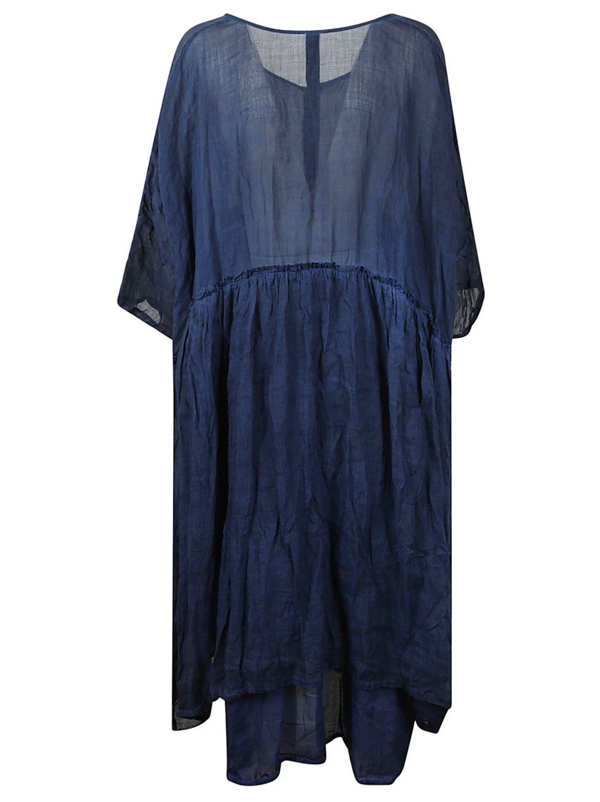 Gilda Midani Indigo Blue Linen Dress