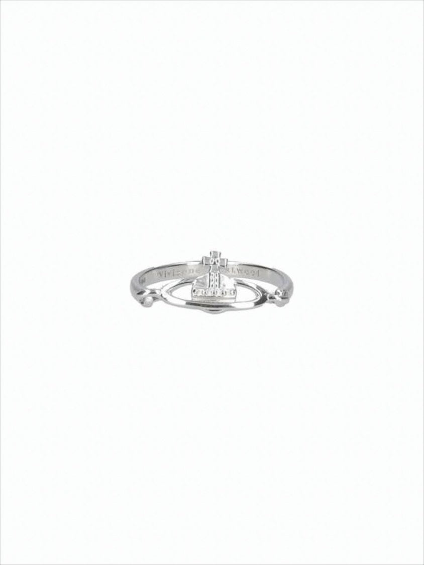 Vivienne Westwood Orb-Emblem Silver Bracelet