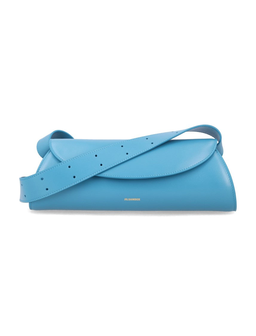 Jil Sander Cannolo Piccola Smooth Leather Shoulder Bag