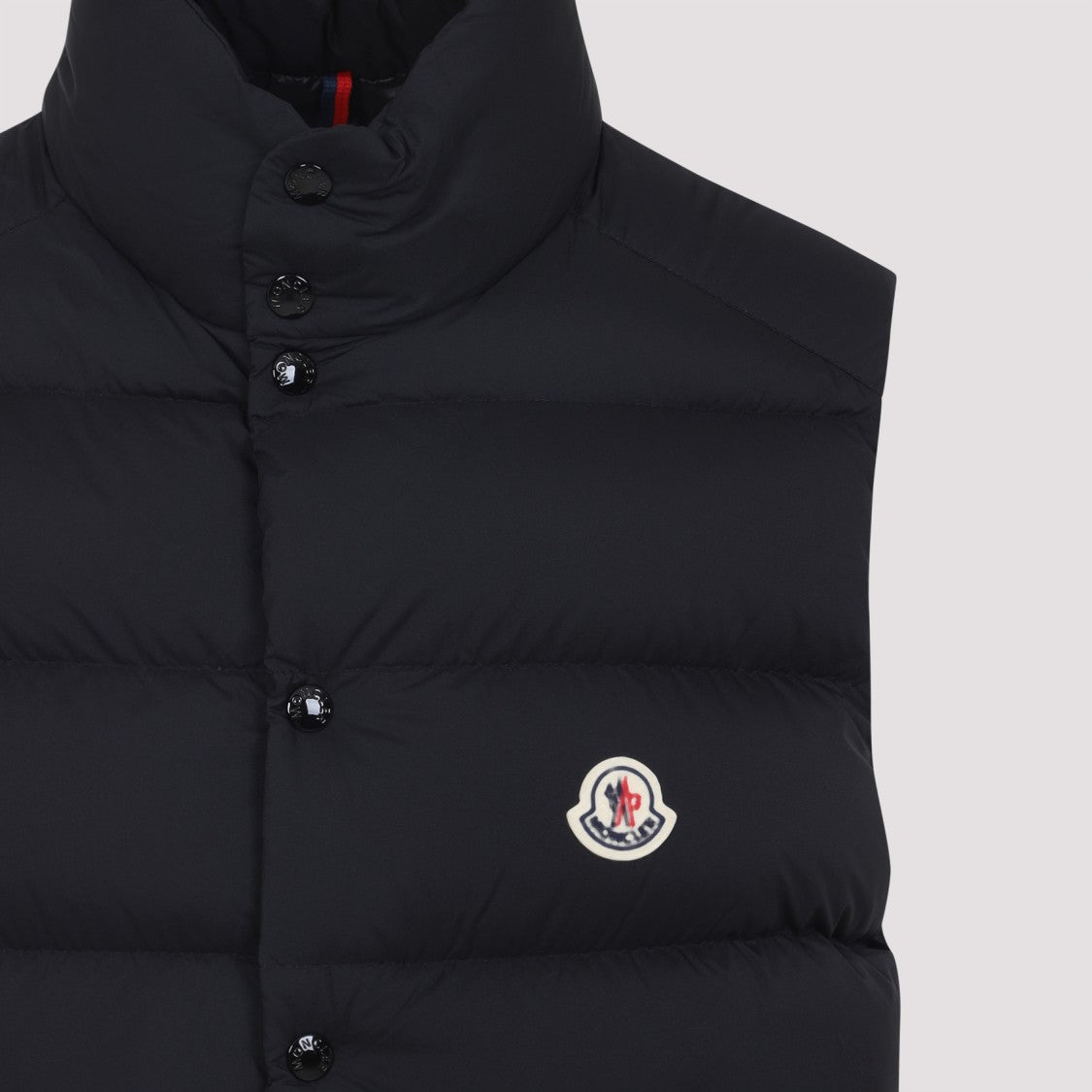 Moncler Quilted Down Waistcoat With High Collar