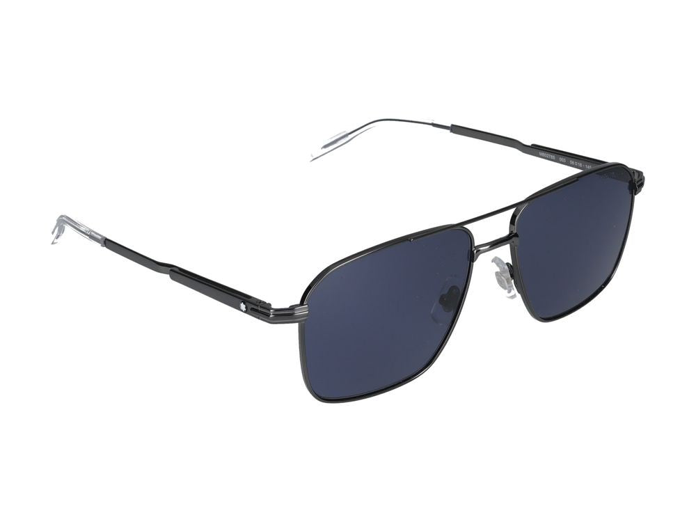 Montblanc Sunglasses Mb0278s 003 Ruthenium Ruthenium Blue 56/16/145