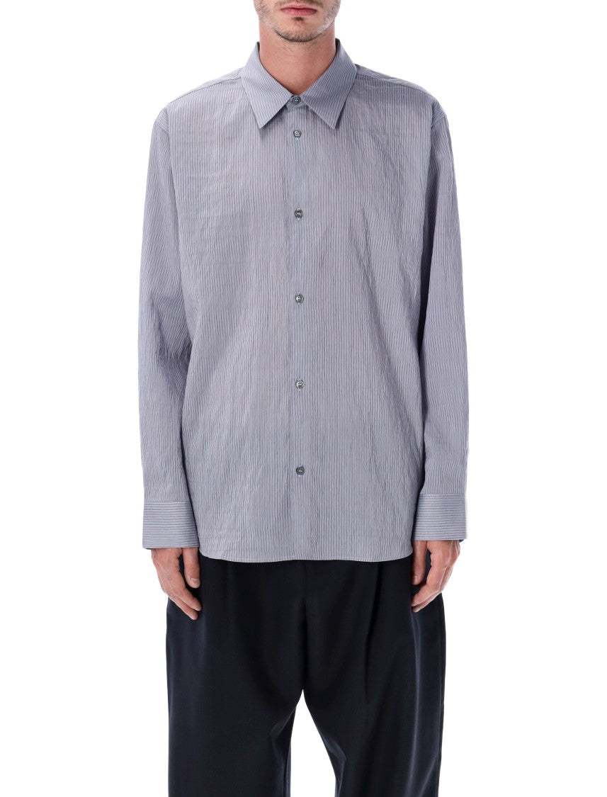 Studio Nicholson View Lilac Striped Lyocell Shirt