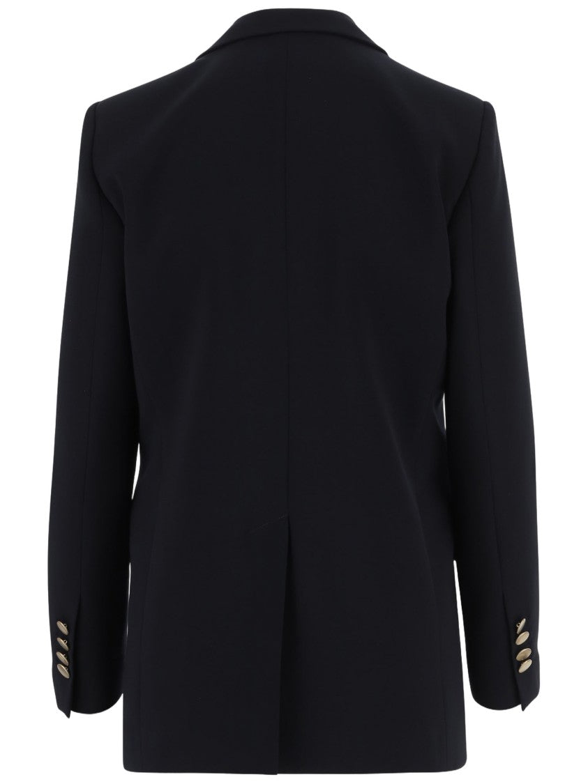 F.It Double-Breasted Stretch Nylon Jacket