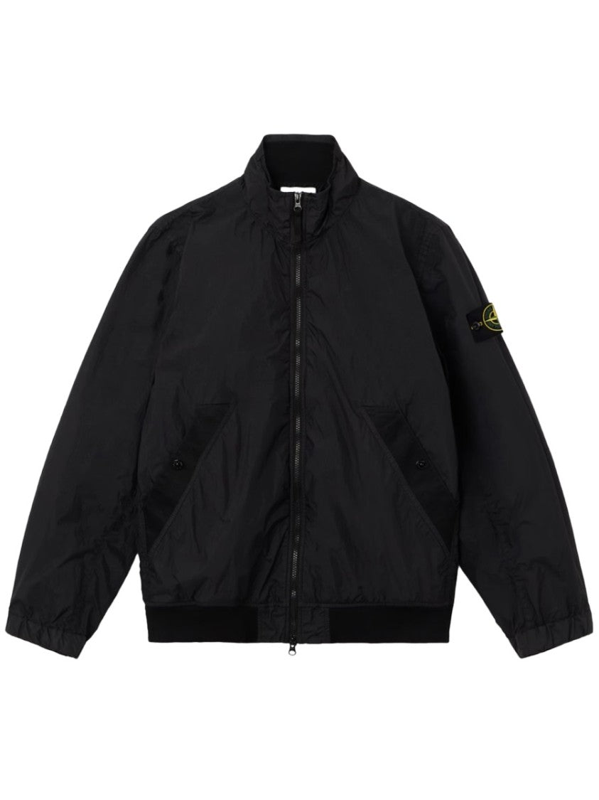 Stone Island Stiff Collar Zip Front Polyamide Jacket