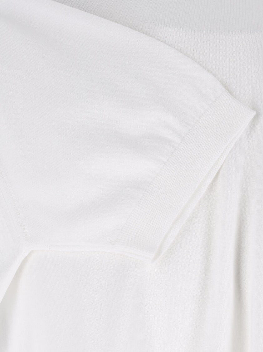 John Smedley White Kempton Sea Island Cotton T-Shirt